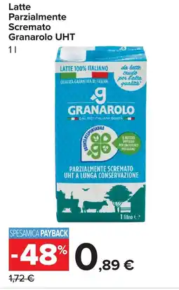 Carrefour Market Latte Parzialmente Scremato Granarolo UHT offerta