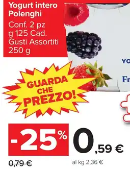 Carrefour Market Yogurt intero Polenghi offerta