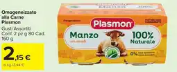 Carrefour Market Manzo con cereale Plasmon offerta