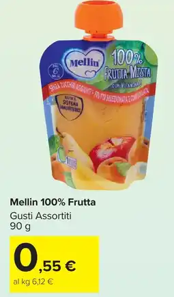 Carrefour Market Mellin 100% Frutta offerta