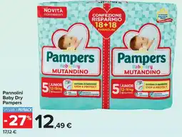 Carrefour Market Pannolini Baby Dry Pampers offerta