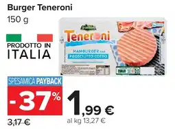 Carrefour Burger Teneroni offerta
