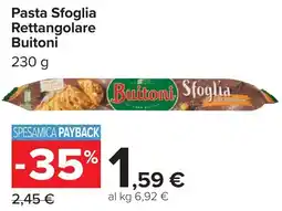 Carrefour Pasta Sfoglia Rettangolare Buitoni offerta