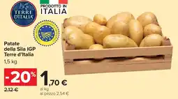 Carrefour Patate della Sila IGP Terre d'Italia offerta