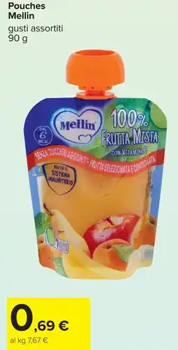 Carrefour Pouches Mellin gusti assortiti offerta