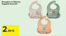 Carrefour Bavaglino in Silicone Soggetti Assortiti offerta