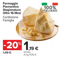 Carrefour Market Formaggio Piemontino offerta