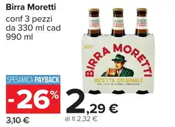 Carrefour Birra Moretti offerta