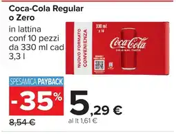 Carrefour Coca-Cola Regular o Zero offerta