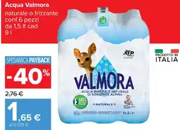 Carrefour Acqua Valmora offerta