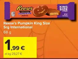 Carrefour Reese's Pumpkin King Size offerta