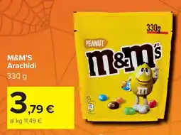 Carrefour M&M'S Arachidi offerta