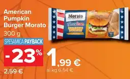 Carrefour American Pumpkin Burger Morato offerta