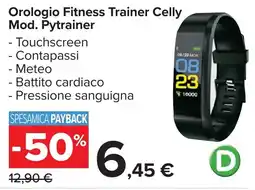 Carrefour Orologio Fitness Trainer Celly Mod. Pytrainer offerta