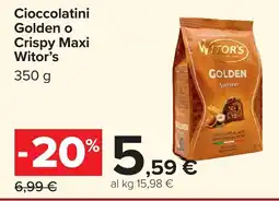 Carrefour Cioccolatini Golden Witor's offerta