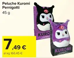 Carrefour Peluche Kuromi Pernigotti offerta