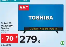 Carrefour Tv Led 55 Toshiba offerta