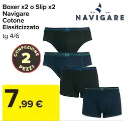 Carrefour Boxer o Slip Navigare offerta