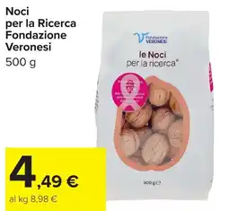 Carrefour Market Noci per la Ricerca Fondazione Veronesi offerta