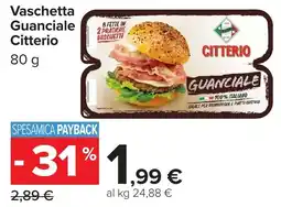 Carrefour Market Vaschetta Guanciale Citterio offerta