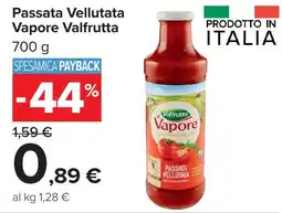 Carrefour Market Passata Vellutata Vapore Valfrutta offerta