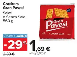 Carrefour Market Crackers Gran Pavesi offerta