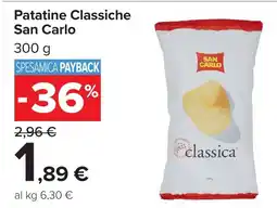 Carrefour Market Patatine Classiche San Carlo offerta