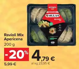 Carrefour Market Ravioli Mix Apericena offerta
