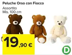 Carrefour Market Peluche Orso con Fiocco offerta