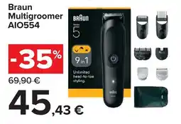 Carrefour Market Braun Multigroomer AIO554 offerta