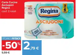 Carrefour Carta Cucina Asciugoni Regina offerta