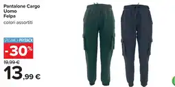 Carrefour Pantalone Cargo Uomo Felpe offerta