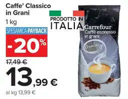 Carrefour Market Carrefour Caffè espresso in grani offerta