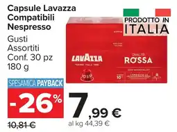Carrefour Market Capsule Lavazza Compatibili Nespresso offerta