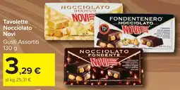 Carrefour Market Tavolette Nocciolato Novi offerta