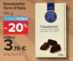 Carrefour Market Gianduiotto Terre d'Italia offerta