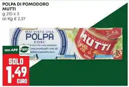 Panorama Polpa di pomodoro Mutti offerta