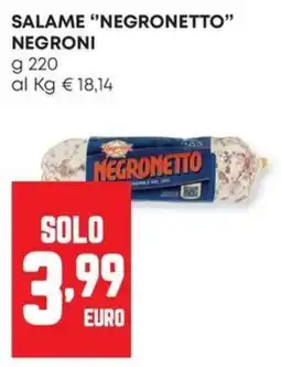 Panorama Salame Negronetto offerta
