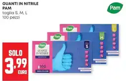 Panorama Guanti in nitrile Pam offerta