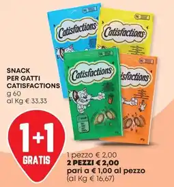 Panorama Snack per gatti Catisfactions offerta