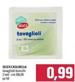 Emisfero SELEX CASA BELLA tovaglioli bianchi offerta