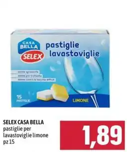 Emisfero SELEX CASA BELLA pastiglie per lavastoviglie limone offerta