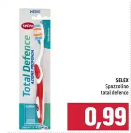 Emisfero Selex spazzolino total defence offerta