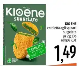Emisfero Kioene cotoletta agli spinaci offerta