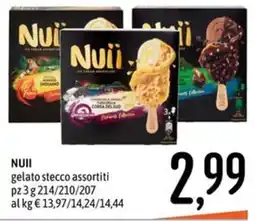 Emisfero Nuii gelato stecco assortiti offerta