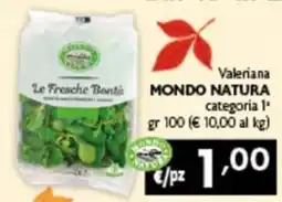 Spak Supermercati Valeriana Mondo Natura offerta
