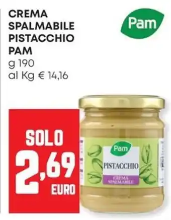 Crema spalmabile pistacchio Pam