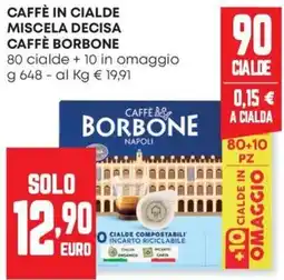 Panorama Caffè in cialde miscela decisa Caffè Borbone offerta
