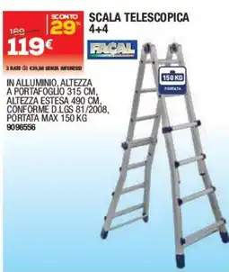 Bricofer Scala telescopica Facal offerta