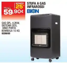 Bricofer Stufa a gas infrarossi Bion offerta